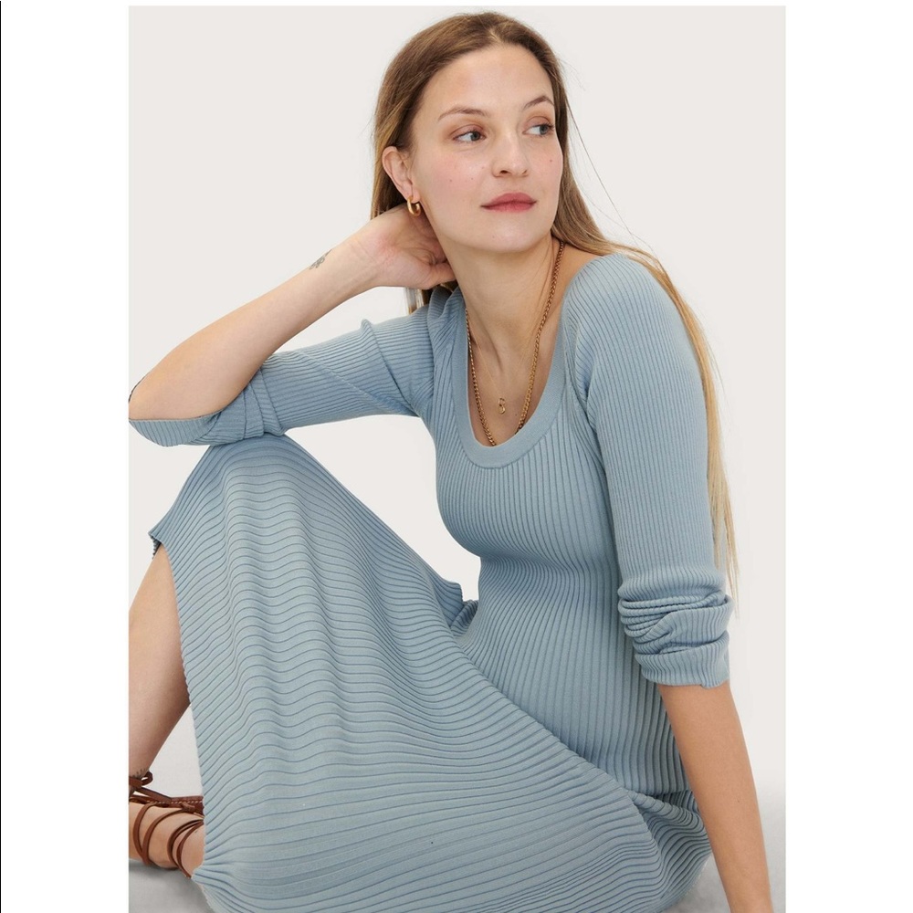 NWT HATCH The Women's Karinna Sweater Dress, Blue